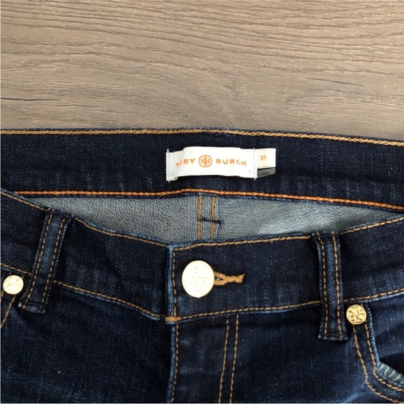 Tory Burch | Dark Wash Skinny Jeans | Size 31 - Picture 5 of 7